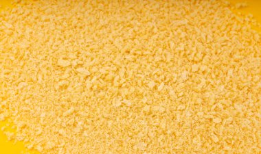 Ekmek kırıntıları desenli arka plan, ekmek kırıntıları, nugget için ezilmiş rusk ekmek kırıntıları, metin için metin alanı olan panko pankosu afişi