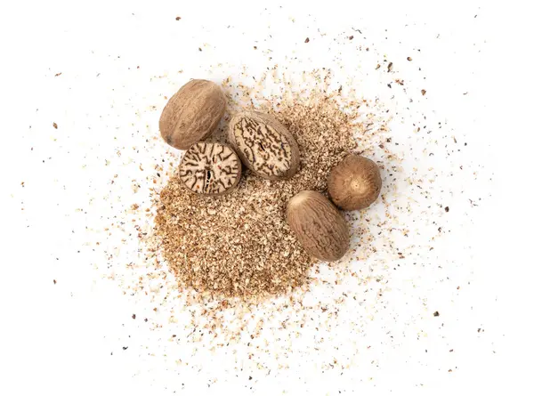 Nutmeg yalıtılmış, Myristica Fragrans Fruit, Sry Spicy Nutmeg Powder, Grated Muscat Nut, Nut Meg Seasoning, Kokulu Fındık Kapağı