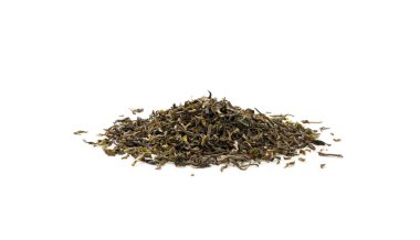 Siyah Hint Çay Yaprakları Yalıtılmış, Yüksek Kaliteli Siyah Çay Yığını, Kuru Organik Lapsang, Keemun Siyah Çay Yaprakları, Beyaz Arkaplan Üst Görüş Gongfu