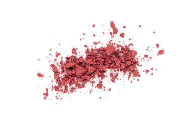 Acai tozu yığını izole, menekşe süper yiyecek tozu, pembe meyve unu özü tepeciği, kuru Euterpe oleracea palmiye üzümü tozu beyaz arka plan görüntüsüne yoğunlaşır.