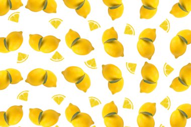 Lemon Fruit Deseni, Sarı Limon Uçan Asgari Arkaplan, Fotokopi Alanı Taze Diyet Citron Duvar Kağıdı, Tüm Citrus Yaratıcı Yastık Tekrarı