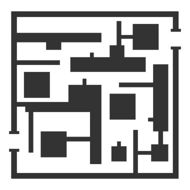 Bu bulmaca logo vektör çizimi