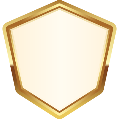 boş altın madalya çerçevesi