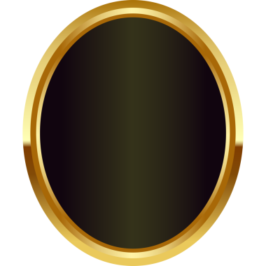 Altın rozet, yuvarlak çerçeve