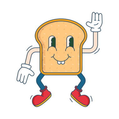 Güzel bir tost karikatürü.