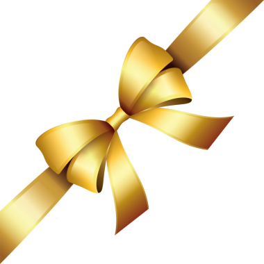 Altın köşeli kurdele.