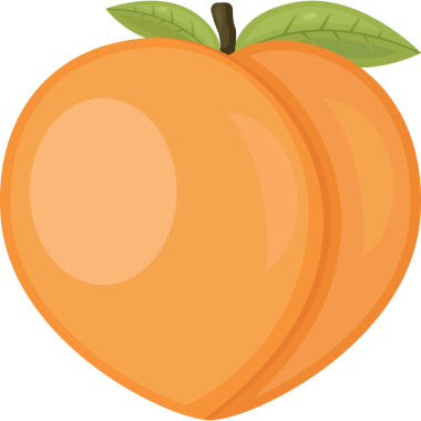 taze şeftali meyvesi illüstrasyonu