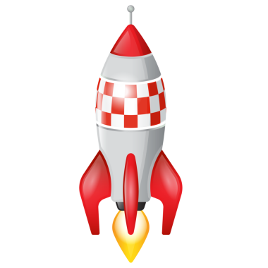 3d roket fırlatma illüstrasyonu