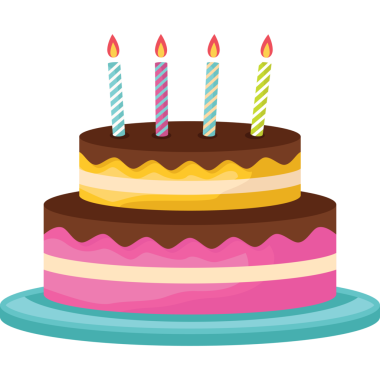 doğum günü pastası mumlar çizim ile