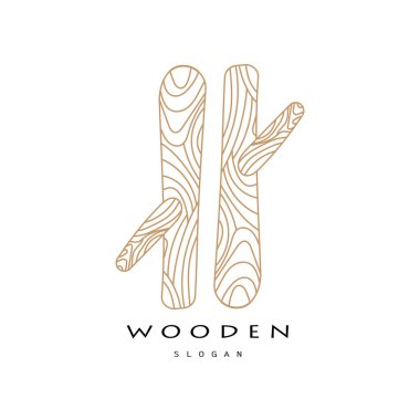 Ahşap logo tasarımı, inşaat için, ahşap işçileri, ahşap işleme şirketleri için.