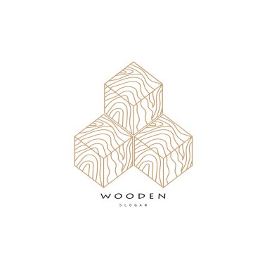Ahşap logo tasarımı, inşaat için, ahşap işçileri, ahşap işleme şirketleri için.