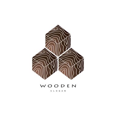 Ahşap logo tasarımı, inşaat için, ahşap işçileri, ahşap işleme şirketleri için.
