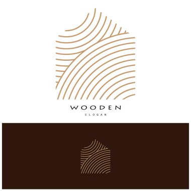 Ahşap logo tasarımı, inşaat için, ahşap işçileri, ahşap işleme şirketleri için.