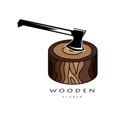 Ahşap logo tasarımı, inşaat için, ahşap işçileri, ahşap işleme şirketleri için.