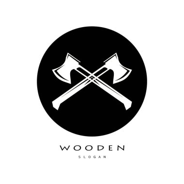 Ahşap logo tasarımı, inşaat için, ahşap işçileri, ahşap işleme şirketleri için.