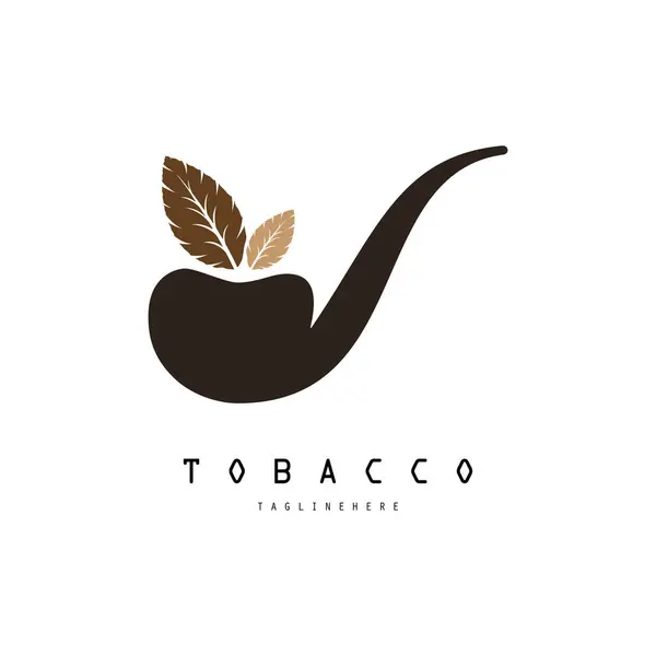 Tütün tarımı, tütün deposu, puro işi, vektör işi için tütün logosu tasarımı.