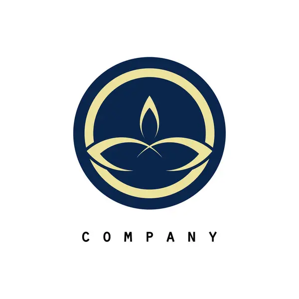 Lotus çiçeği. Paketleme, şirket kimliği, etiketler, kartpostallar, davetiyeler için Contour vektör illüstrasyonuName.