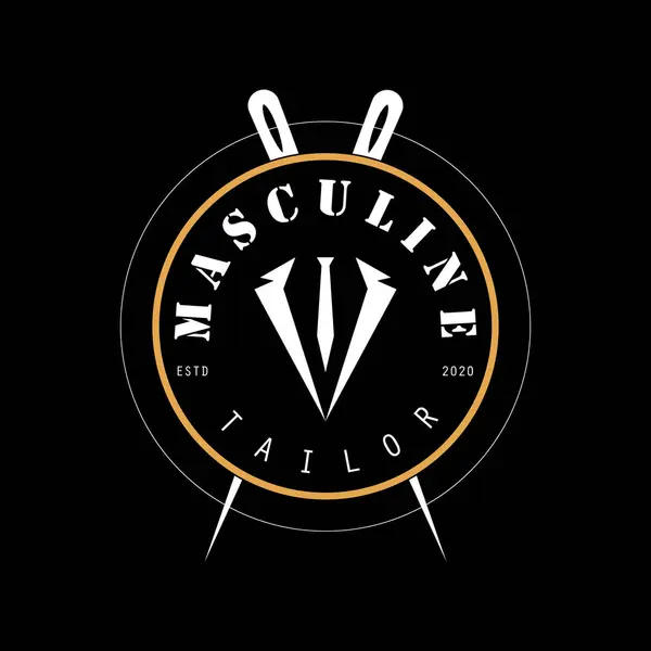 Masculine Kravatlı Smokin Centilmen Moda Giysileri Klasik Logo Tasarımı. 