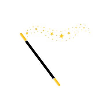 Sihirli değnek simgesi, Sihirbazın Şapka ikonu vektör çizimi