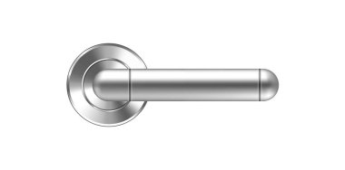 Şık Metal Kapı Tokmak Vektör İllüstrasyonu.