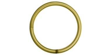 Gerçekçi Altın Metal Yüzük Vektörü İllüstrasyonu.