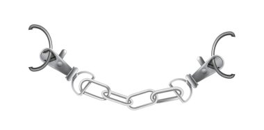 Zincir Vektör İllüstrasyonlu Gerçekçi Metal Kapasiteleri.