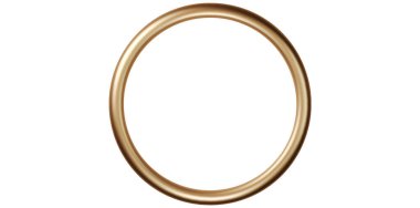 Antika Altın Dekoratif Çerçeve Vektörü İllüstrasyonu.