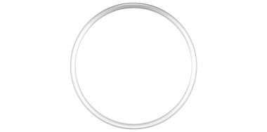 Klasik Dekoratif Çember Vektörü İllüstrasyonu.