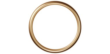 Lüks Altın Dekoratif Çerçeve Vektörü İllüstrasyonu.