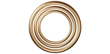 Lüks Altın Dekoratif Çerçeve Vektör İllüstrasyonu.