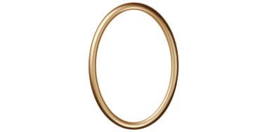 Lüks Altın Dekoratif Çerçeve Vektörü İllüstrasyonu.