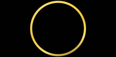 Gerçekçi Altın Yüzük Vektörü İllüstrasyonu.