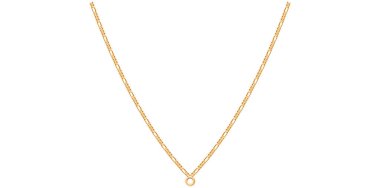 Göz kamaştırıcı Altın Zincir Beyaz Arkaplanda, Antika Mücevher Vektörü İllüstrasyonu.