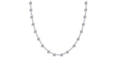 Çarpıcı Elmaslar Zincir Kolye Antika Mücevher Taşı Çizimi.