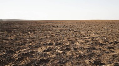 İsrail 'in Sahara' sındaki Nev Çölü manzarası.