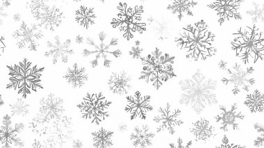 vector seamless pattern with hand drawn snowflakes.