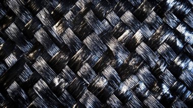 black and blue fabric textured background