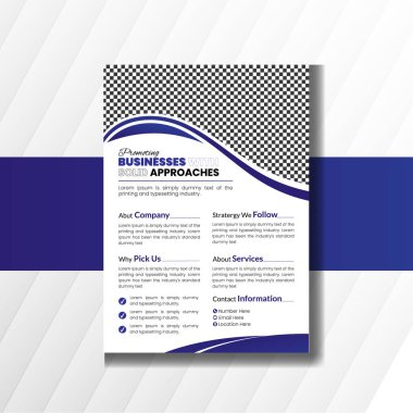 Pazarlama için yaratıcı iş broşürü tasarımı