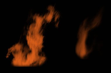 alevler siyah arkaplanda