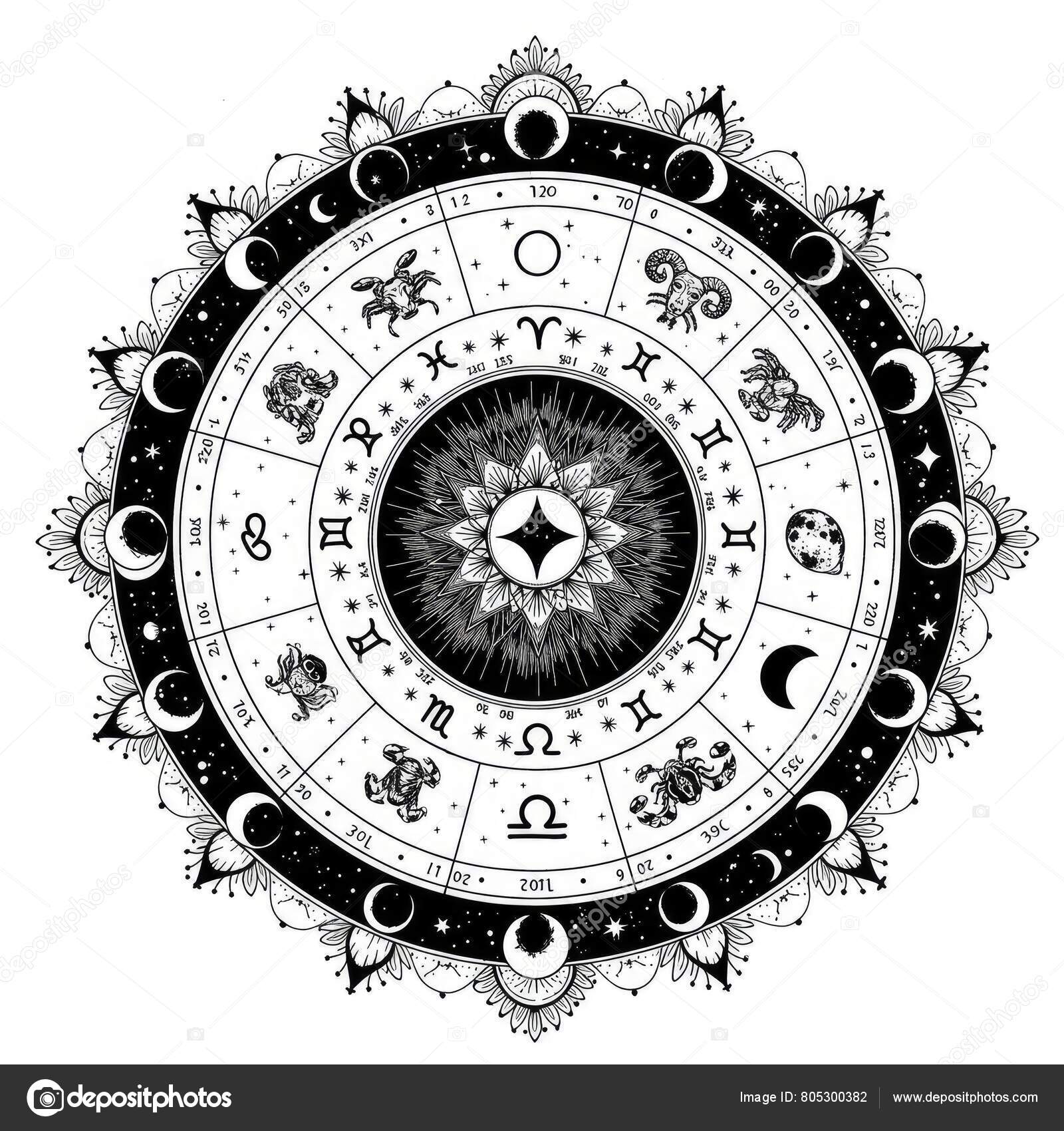 Vintage astrology Vector Images | Depositphotos Vintage astrology Vector Images | Depositphotos