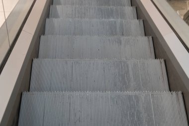 Abstract Escalator, Moving Staircase, Empty Metro Elevator, Electric Stairway, Moving Stairs, Escalator to Success, Future Concept