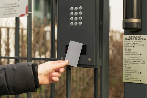 Secure Home System, Electronic Key Card, Intercom Keypad, Using Door Phone, Doorphone, Entryphone, Videophone Call, Digital Electronic Doorbell
