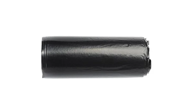 Garbage Bag Roll Isolated Trash Package New Rolled Plastic Bin — Foto de Stock