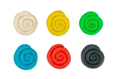 Plasticine Isolated, Modeling Clay Pieces, Creativity Modelling Material, Clay Dough, Plasticine on White Background