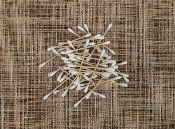 Swabs Algodão Eco Natural Paper Ear Sticks Bud Higiene Biodegradável — Fotografia de Stock