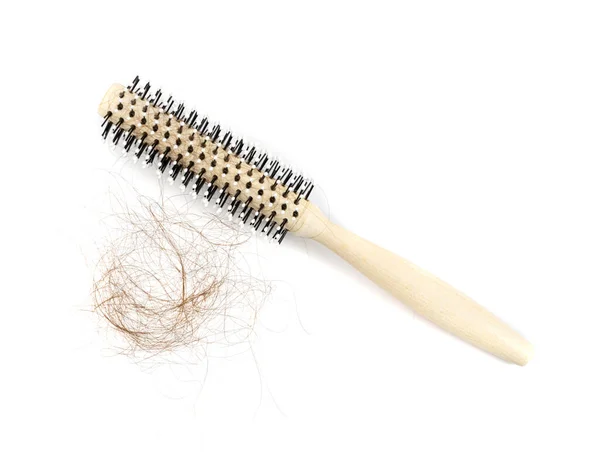Comb Hair Loss Isolated Hair Fall Brush Scalp Health Care — Zdjęcie stockowe