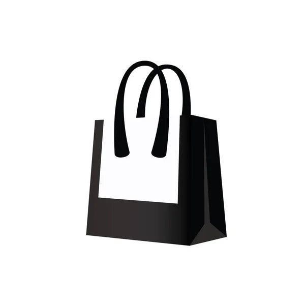 Icono Bolsa Compras Silueta Bolso Shoppingbag Sign Símbolo Totalizador Pictograma — Archivo Imágenes Vectoriales