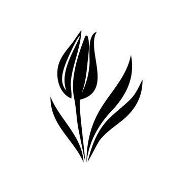 Lale Simgesi, Çiçek Sembolü, Papatya İşareti, Çiçek Silueti, Çiçek Grafik Elemanı, Hollanda Çiçekçisi Pictogram, Lale Taslak Resimleri