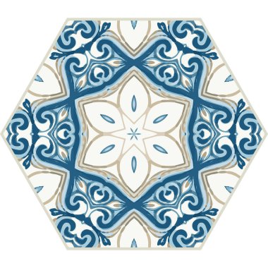 Mavi Döşemeler Fas Arkaplanı, Eski Fasion Retro Mozaik Döşemesi, Eski Türk Duvarı Dikensiz Şablonu, Mavi Soyut Çiçek Döşemesi