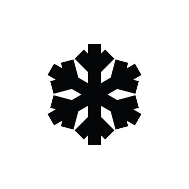 Kar Tanesi Simgesi, Minimal Kar Tanesi Sembolü, Kar Tanesi İşareti, Kış Tasarımı ve Noel Dekorasyonu için Kar Taneleri, Buz Kristali Taneleri, Kar Taneleri Vektör İllüstrasyonu